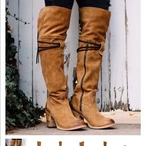 Size 7 freebird over the knee boots.